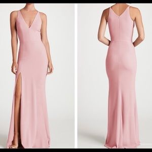 BNWT Dress The Population Bridal pink Slit Small